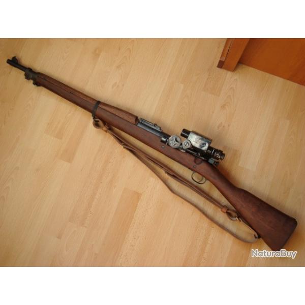 Springfield 1903 sniper lunette Warner & Swasey 1913 US Army WWI