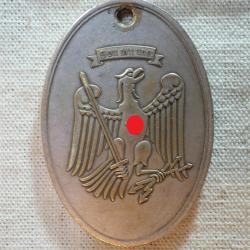 RARE Plaque insigne Stadt Preuss Keim Polizei Berlin 13ème arrondissement GOTT MIT UNS CAE25POL001