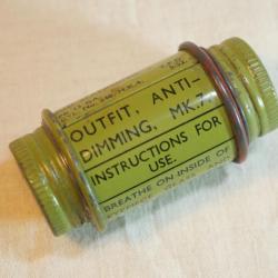 Tube OUTFIT britannique anti-dimming MK7 Kit d'entretien armée anglaise SDC24EQD003 WW2