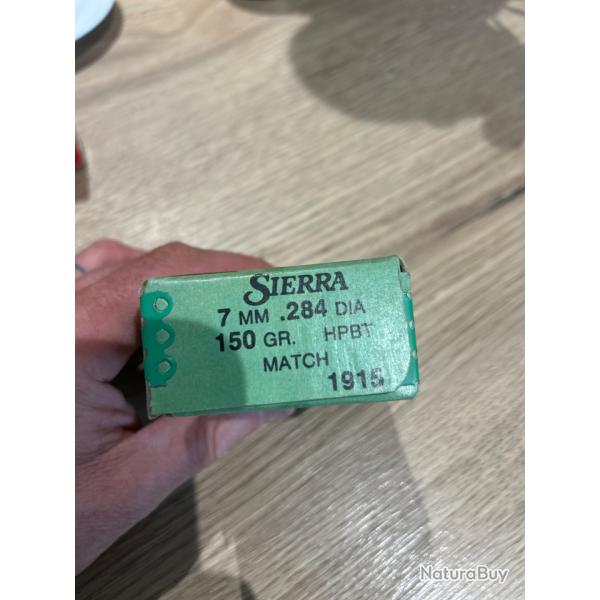 Ogives sierra 7 mm 284 150 GR HPBT match