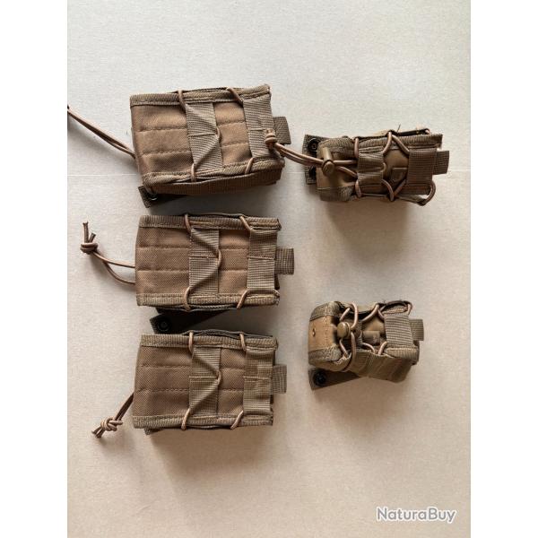 Poches M4 et Grenade 40mm souples Tan