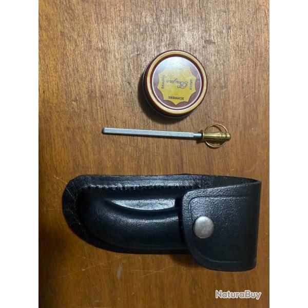 KIT ENTRETIEN ETUI COUTEAU LAGUIOLE    EN CUIR 12 CM    (7