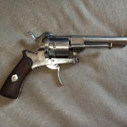 Double action (DA) - Broche (Lefaucheux) - Revolver - 7mm Cal