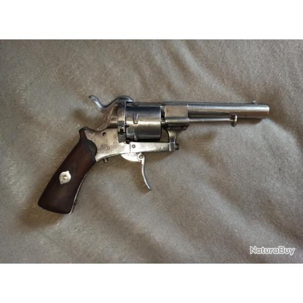 Double action (DA) - Broche (Lefaucheux) - Revolver - 7mm Cal