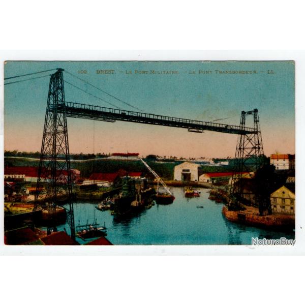 CPA-Marine Militaire - Brest - Le port militaire - Le pont transbordeur N330