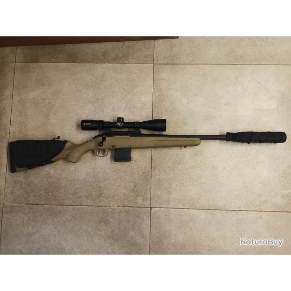 Carabine Ruger American Ranch Cal. 300 AAC + Silencieux Vortex