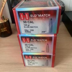 Ogives hornady ELD-Match 168gr .30