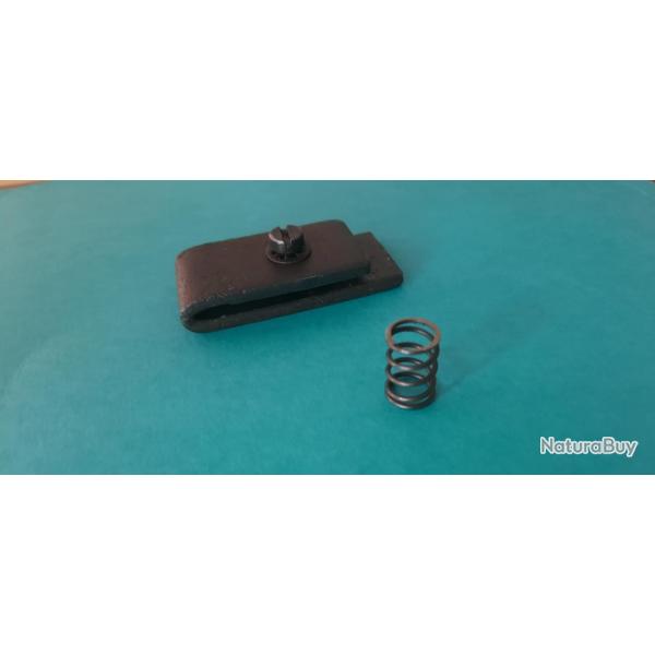 Fixation de Verrou de chargeur STEN MK2  + vis et rondelle d'origine et ressort de verrou chargeur