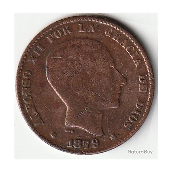 Pice de Monnaie Espagne diez centimos 1879 1