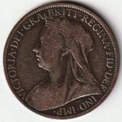 Pièce de Monnaie Angleterre One Penny 1900