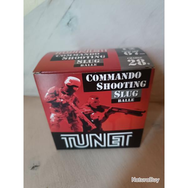25 cartouches TUNET COMMANDO SLUGCal 12/67 28g  1 !