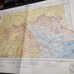 LOT DE 5 CARTES AERONAUTIQUES INDOCHINE 1952