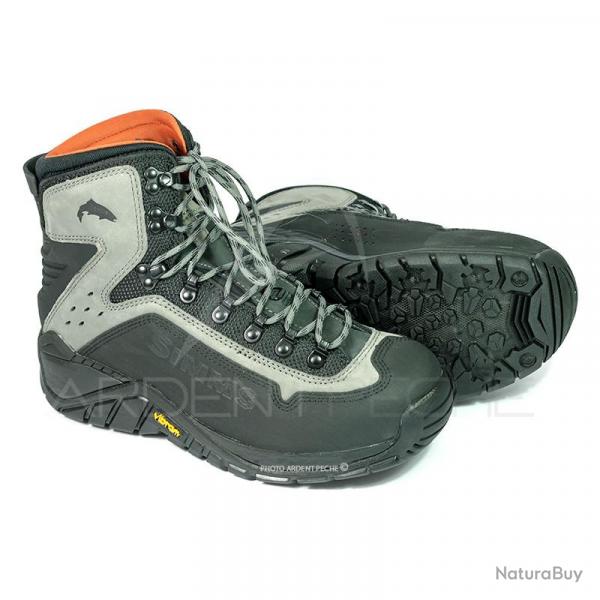 Chaussures de wading SIMMS G3 Guide Boot Vibram Steel Grey (14) 47