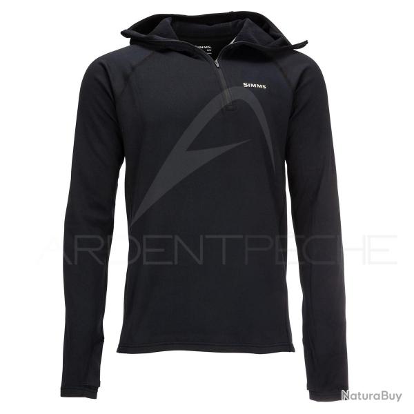 Sous vtement SIMMS Heavyweight Baselayer Hoody Black