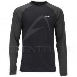 Sous vêtement SIMMS Lightweight Baselayer Top Black