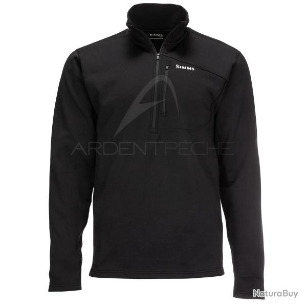 Sous vtement SIMMS Thermal 1 4 Zip Top Black