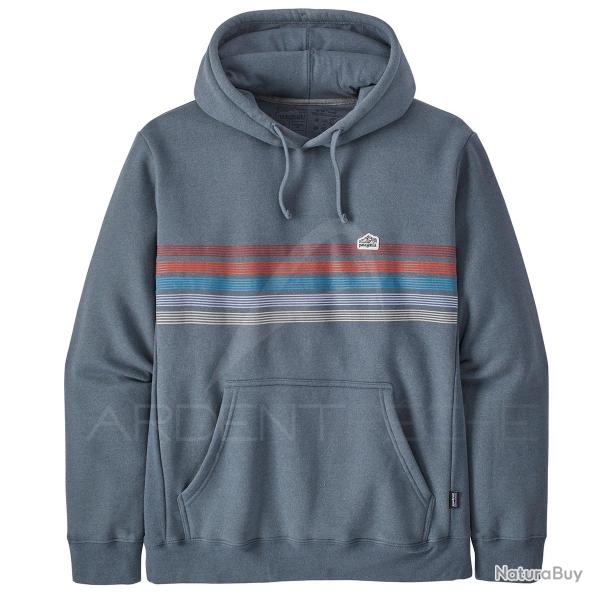 Sweat PATAGONIA M's Line Logo Ridge Stripe Uprisal Plume Grey XL