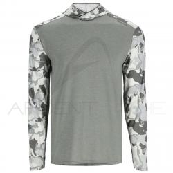 Tee shirt à capuche SIMMS Solarflex bugstopper guide hoody Regiment camo cinder M