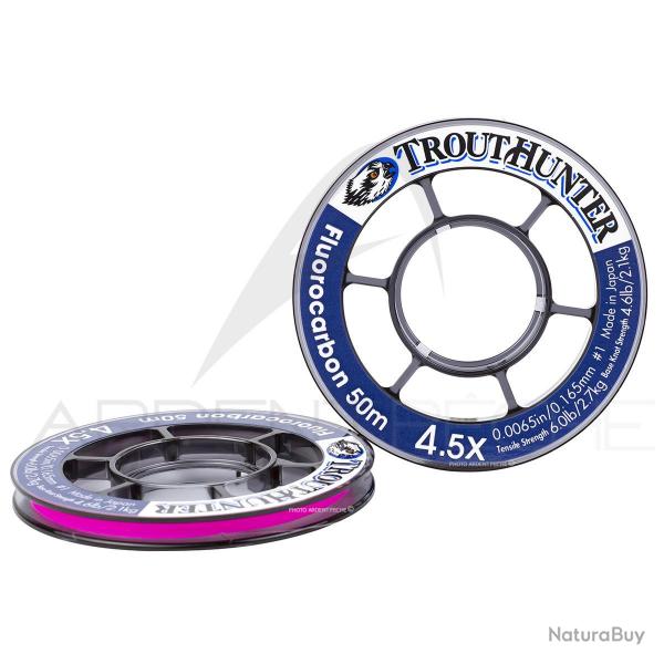 Fils fluorocarbone TroutHunter 0,074 mm -10X