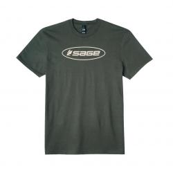 Tee shirt SAGE Oval Logo Tee Olive XXL