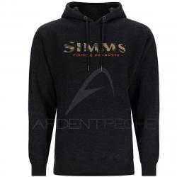 Sweat SIMMS Logo Hoody Charcoal Heather