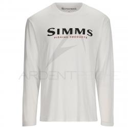 Sweat SIMMS Logo Shirt LS White