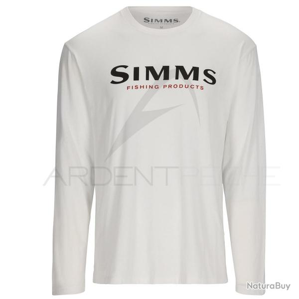 Sweat SIMMS Logo Shirt LS White