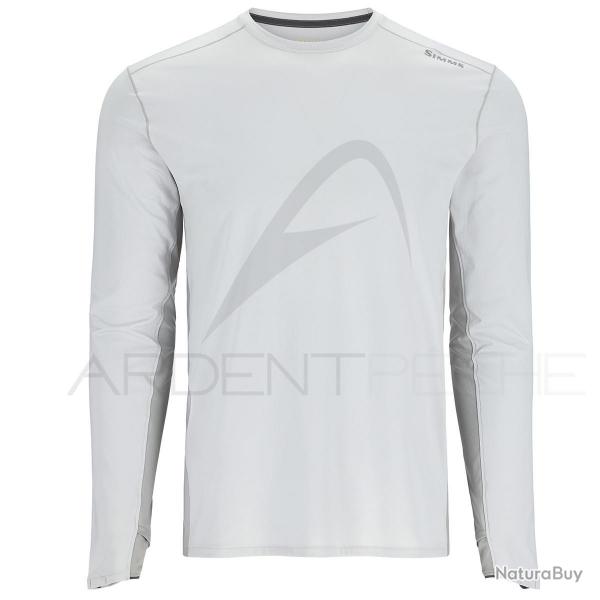 Tee shirt SIMMS Solarflex Crew Sterling Cinder
