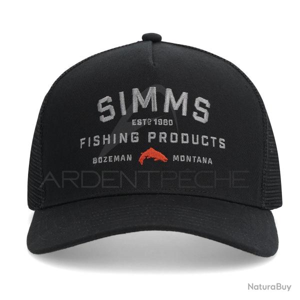 Casquette SIMMS Double Haul Trucker Black