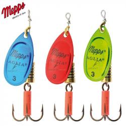 Cuiller MEPPS aglia platium n°3 Rouge/argent