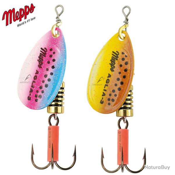 Cuiller MEPPS aglia micropigments n4 Rainbow/argent