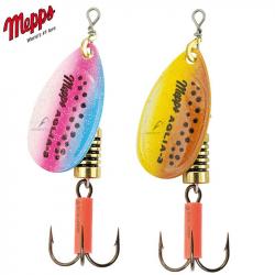Cuiller MEPPS aglia micropigments n°0 Rainbow/argent