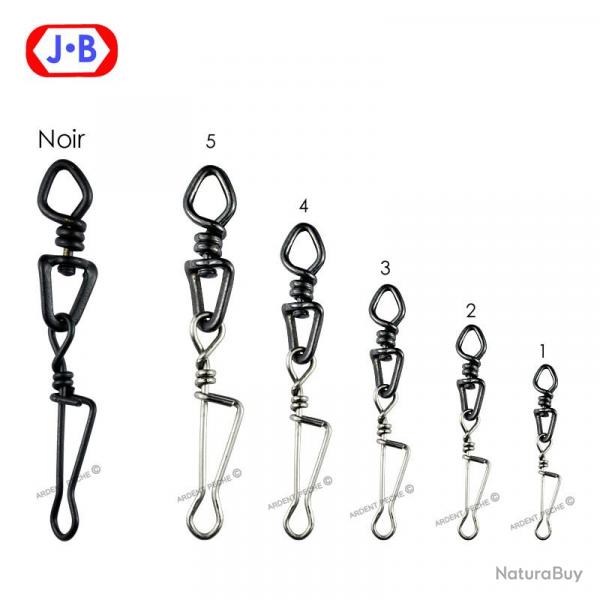 Emerillon JB  attache n4 (36mm) noirs