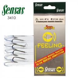 Hameçon coup SENSAS FEELING 3410 BZ montés H14 Ø 0.14mm