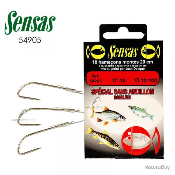 Hameon coup SENSAS Monts sans ardillon H22  0.08mm