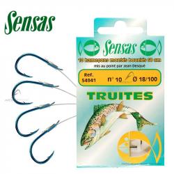 Hameçon SENSAS Montés Truites H10 Ø 0.18mm