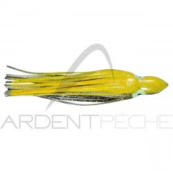 Leurre souple FLASHMER octopus jaune pailleté
