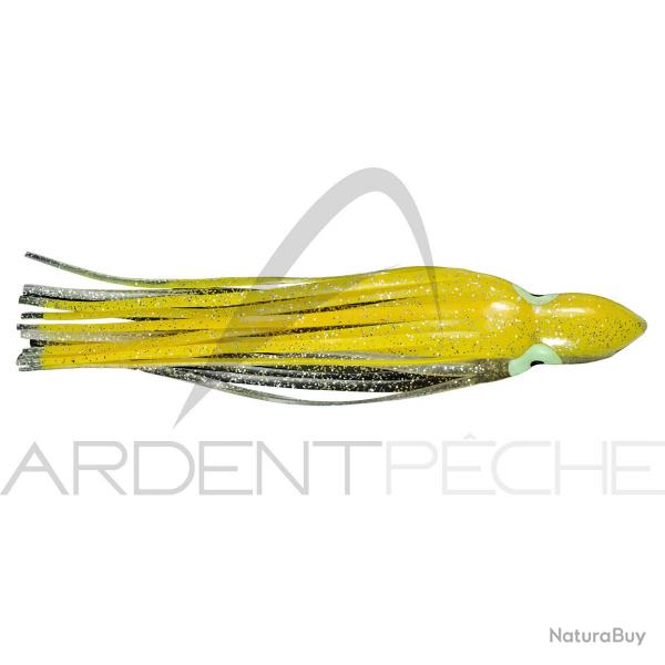 Leurre souple FLASHMER octopus jaune paillet