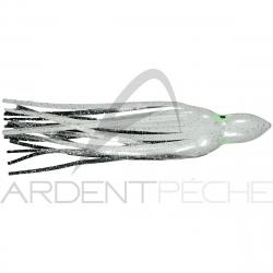 Leurre souple FLASHMER octopus blanc pailleté