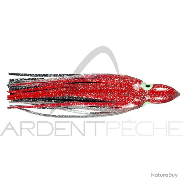 Leurre souple FLASHMER octopus 6cm rouge paillet