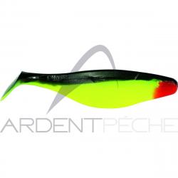 Leurre souple MISTER TWISTER shad signal sang chartreuse noir/rouge B10P
