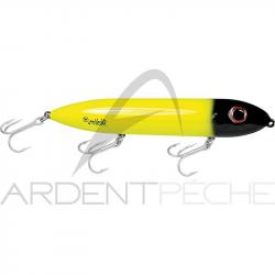 Poisson nageur HEDDON Super spook Jaune/Tête noire 622
