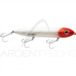 Poisson nageur HEDDON Super spook Blanc/Tête rouge 08RH