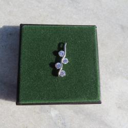 Pendentif avec monture en argent 925, Oxydes de Zirconium - FRANCE (XXé)
