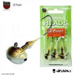 Tête plombée GUNKI G´Foot 21g