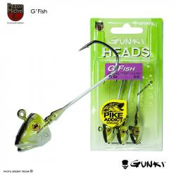 Tête plombée GUNKI G´Fish 10g