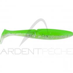 Leurre souple SAWAMURA One up shad 4 106 Green lemon glitter