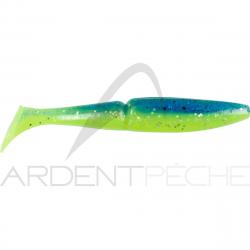 Leurre souple SAWAMURA One up shad 4 103 Blue gold glitter