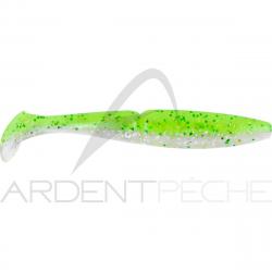 Leurre souple SAWAMURA One up shad 6 107 Yellow chart glitter