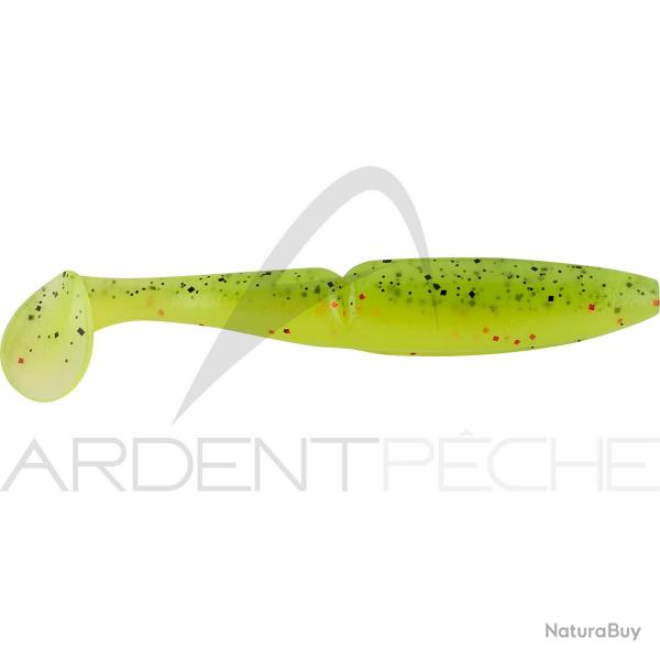 Leurre souple SAWAMURA One up shad 6 086 Apple green flakes